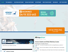 Tablet Screenshot of amaroocruise.com.au